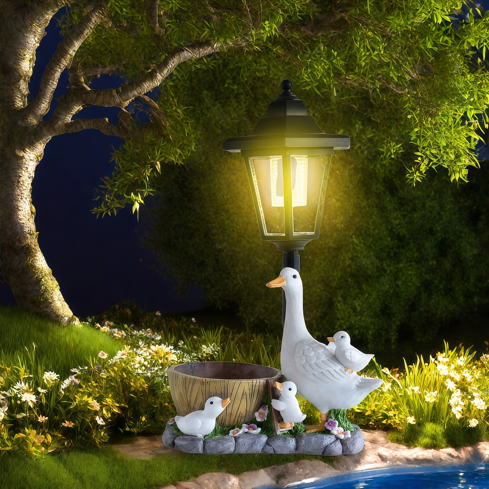 Solar Duck Night Light Garden  – Resin Craft Material Bewertung und Preis