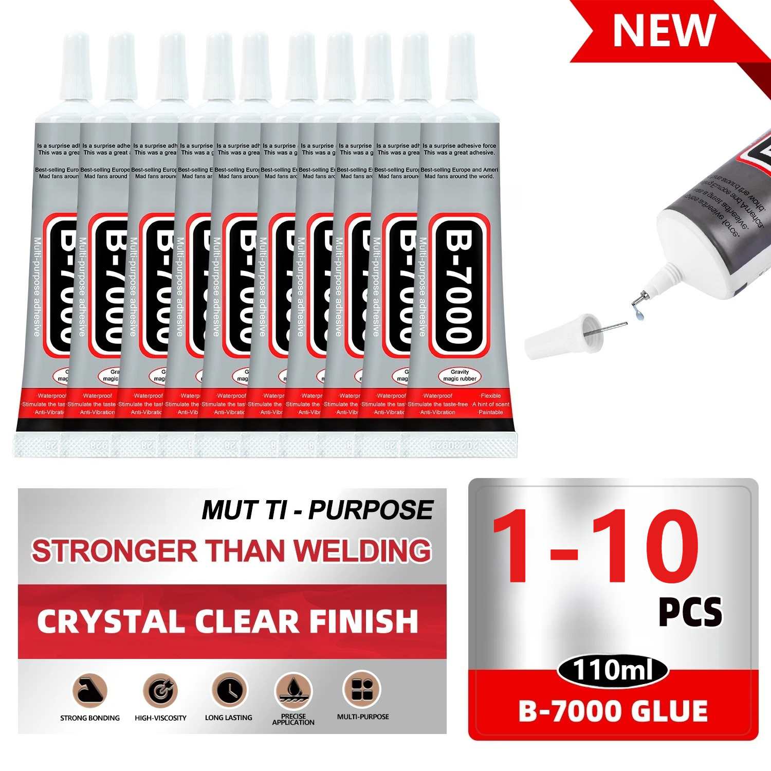 Super Glue B-7000 Loolifl 1-10 – Resin Crafts Bewertung und Preis