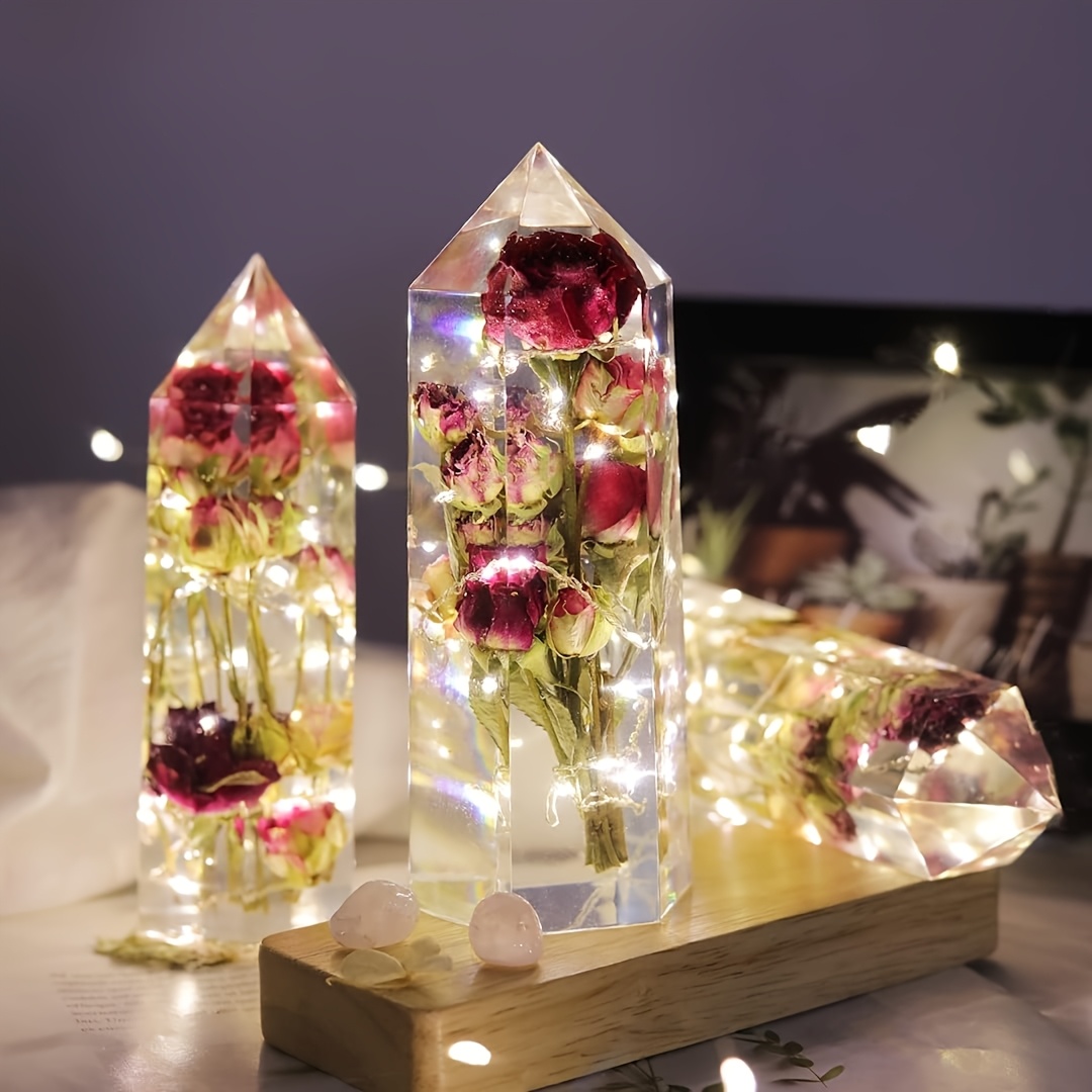 1Pcs Crystal Tower Resin Silic – Flower Preservation Resin Bewertung und Preis