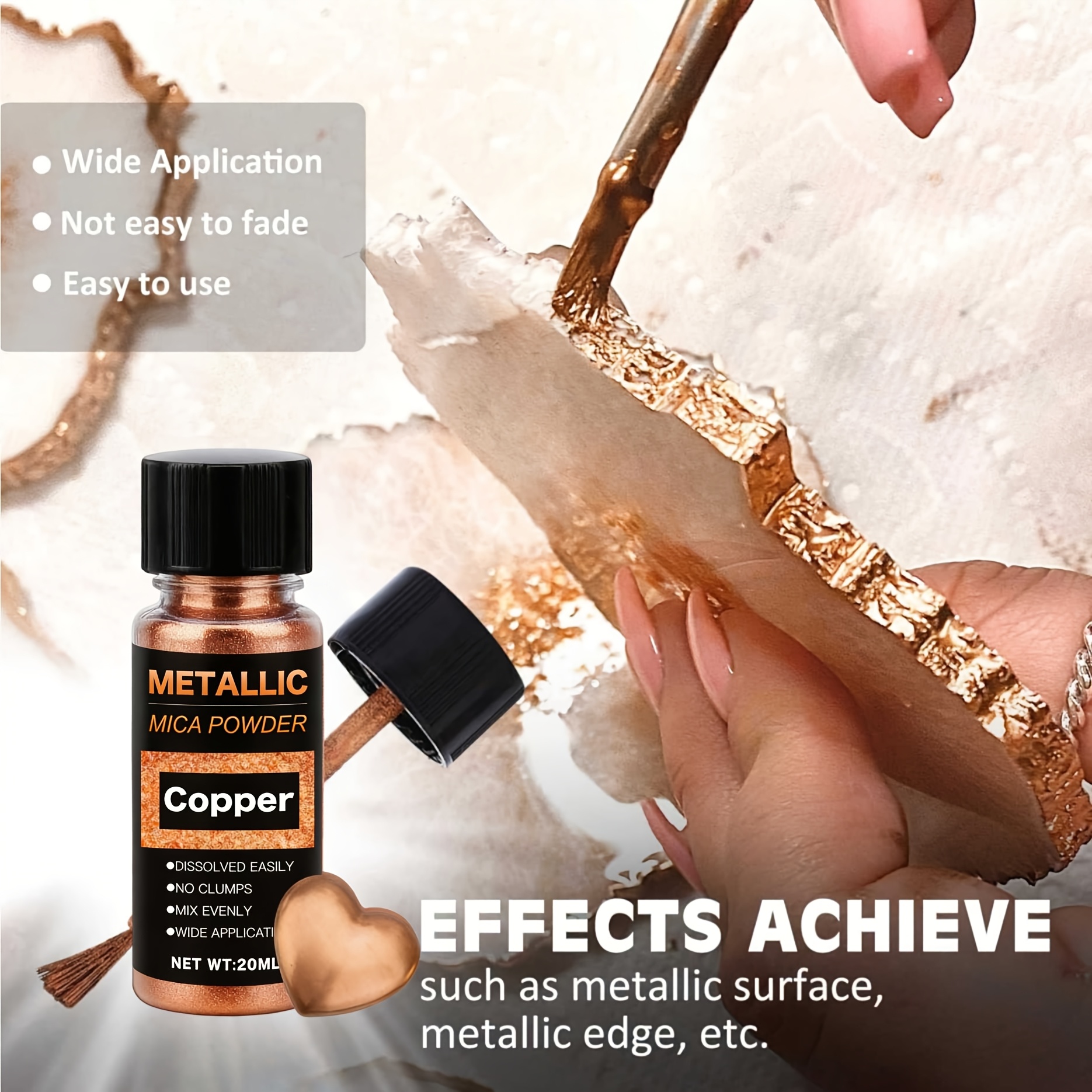 Metallic Mica Powder, Brushed  – Resin Pigment Set Bewertung und Preis