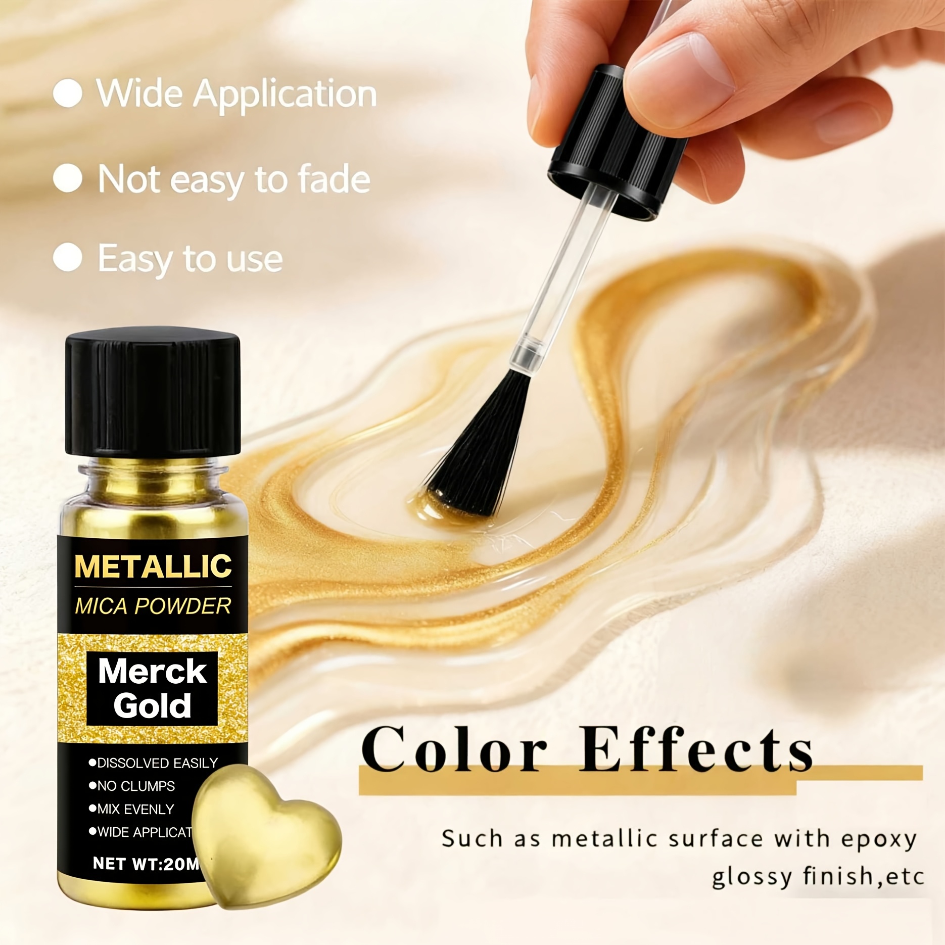Metallic Mica Powder, Brushed  – Resin Pigment Set Bewertung und Preis