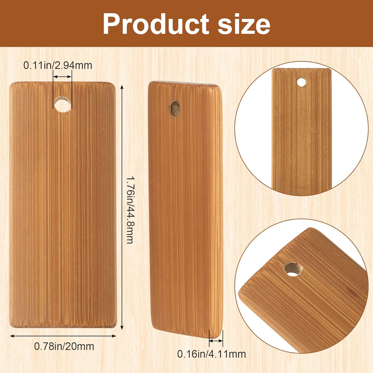 50Pcs Natural Wood Blanks 45x2 – Wood Ring Blank Bewertung und Preis
