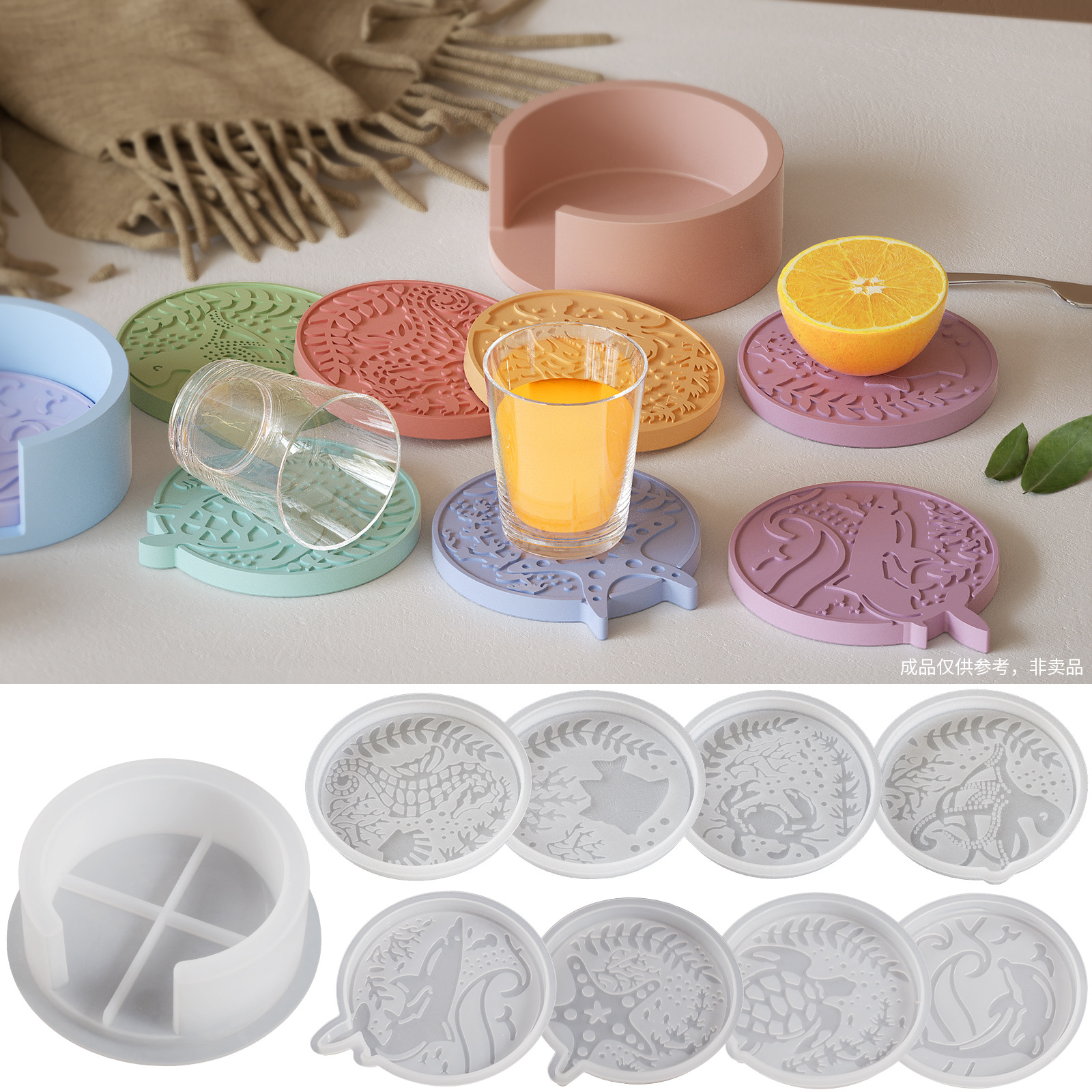 Plaster Coaster Storage Base M – Resin Ocean Wave Mold Bewertung und Preis