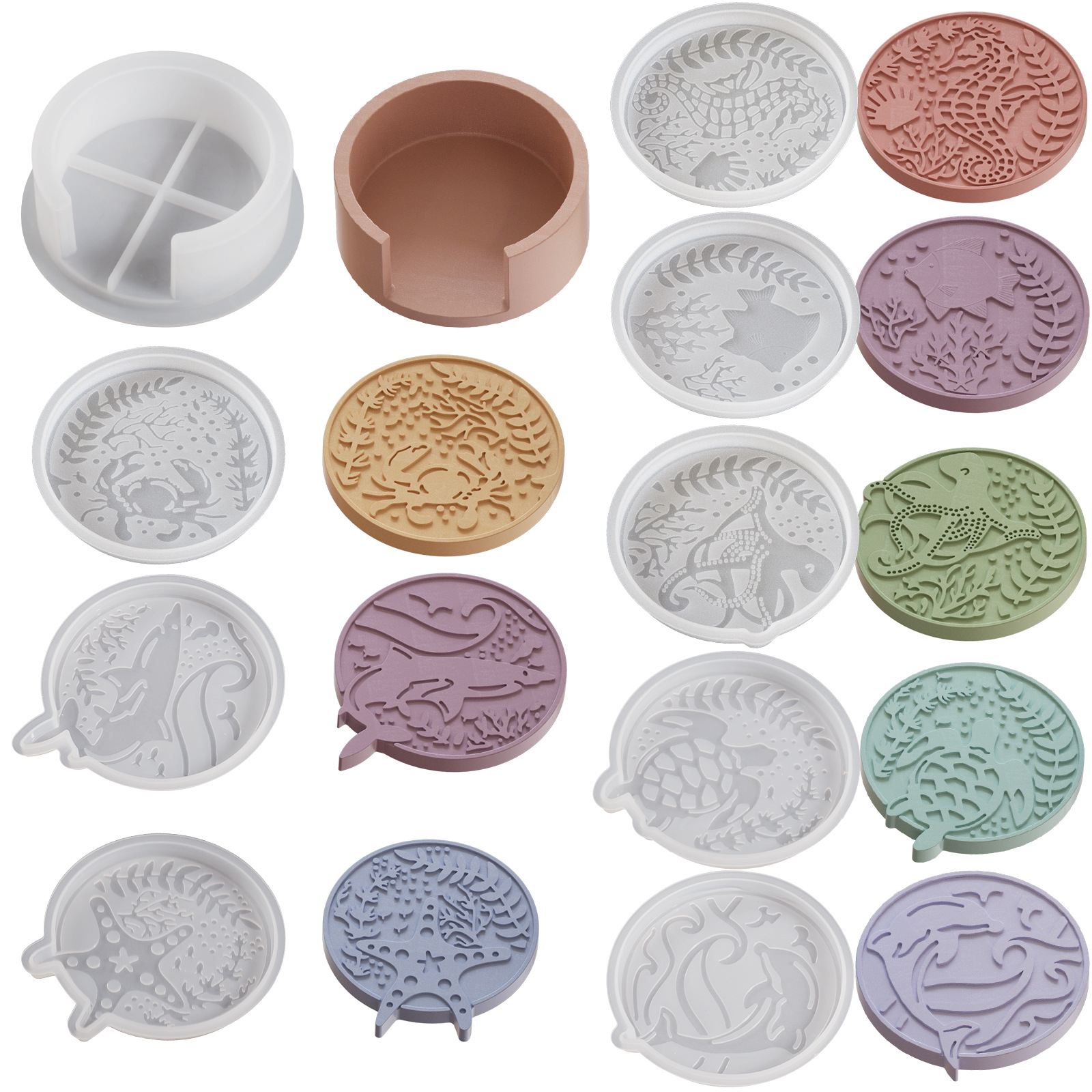 Plaster Coaster Storage Base M – Resin Ocean Wave Mold Bewertung und Preis