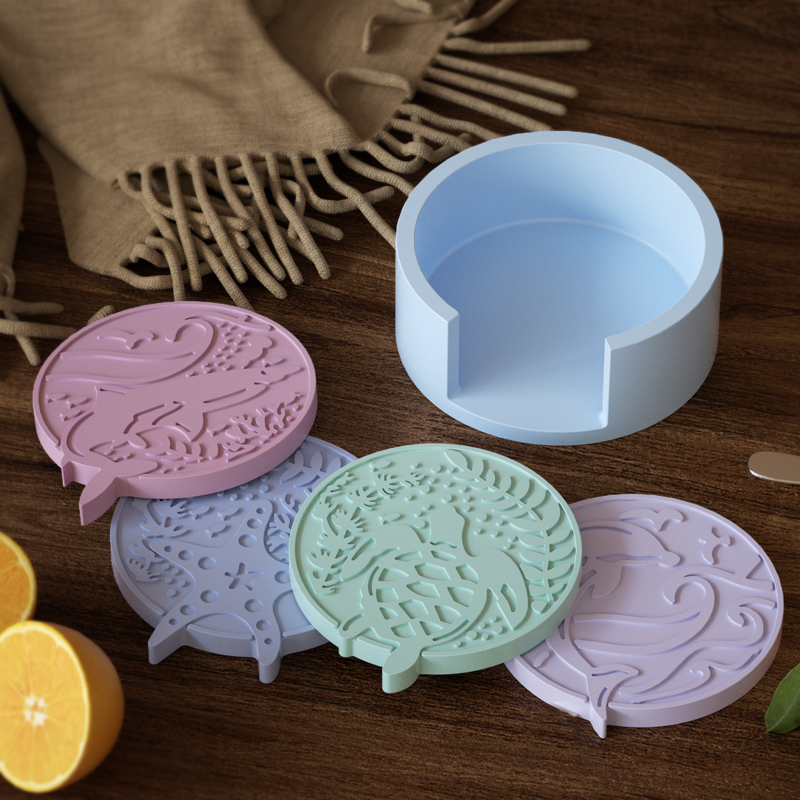 Plaster Coaster Storage Base M – Resin Ocean Wave Mold Bewertung und Preis