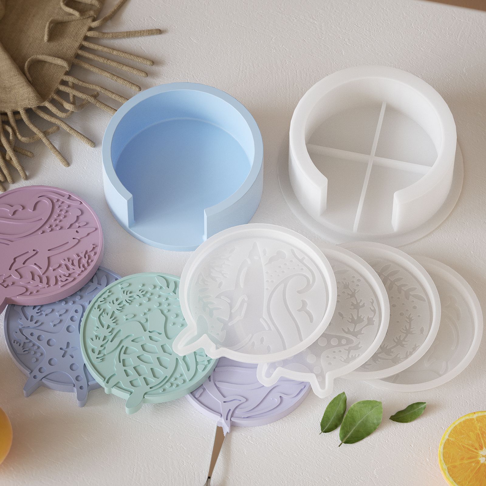 Plaster Coaster Storage Base M – Resin Ocean Wave Mold Bewertung und Preis