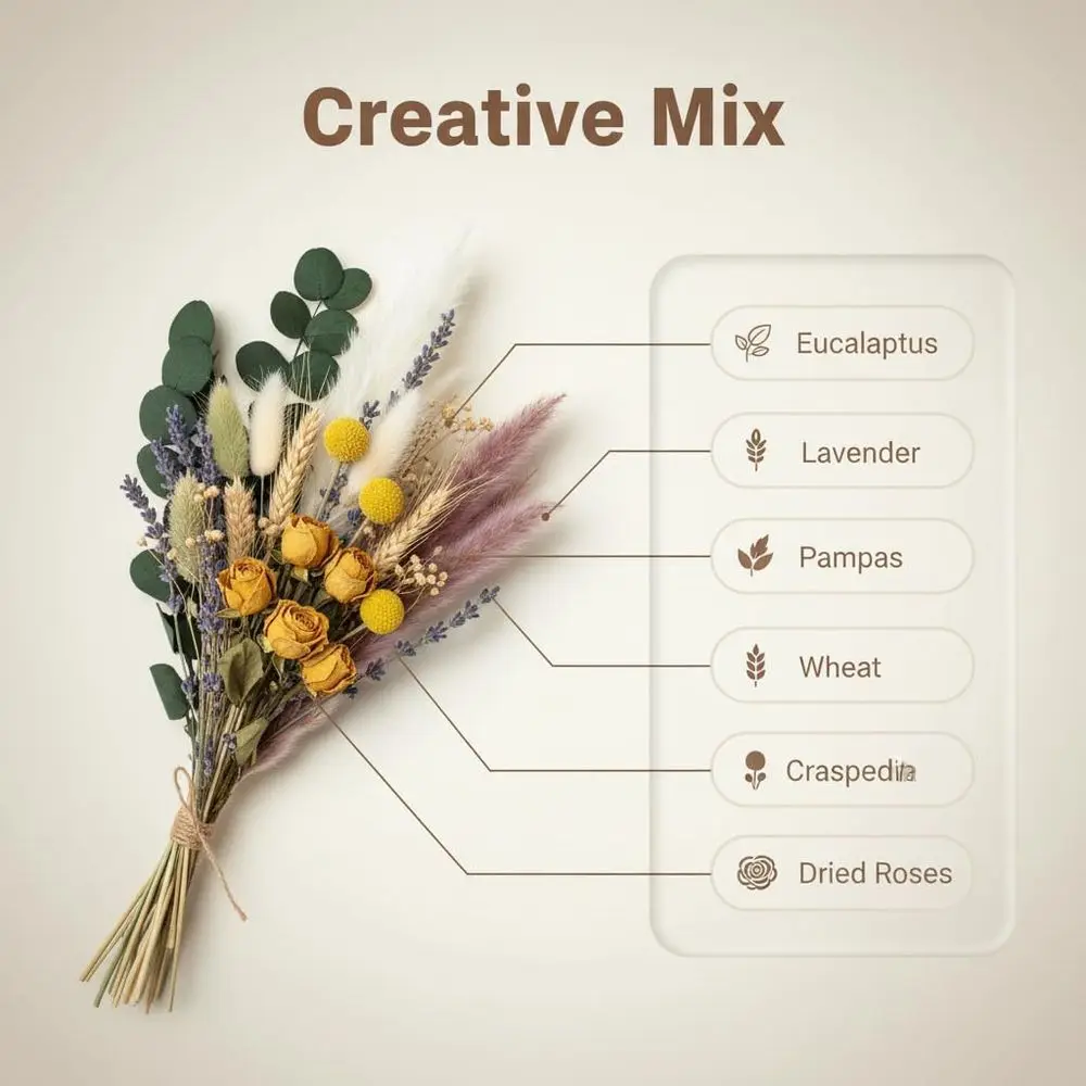 Natural Dried Flower Set, Mini – Dried Flower Bulk Bewertung und Preis