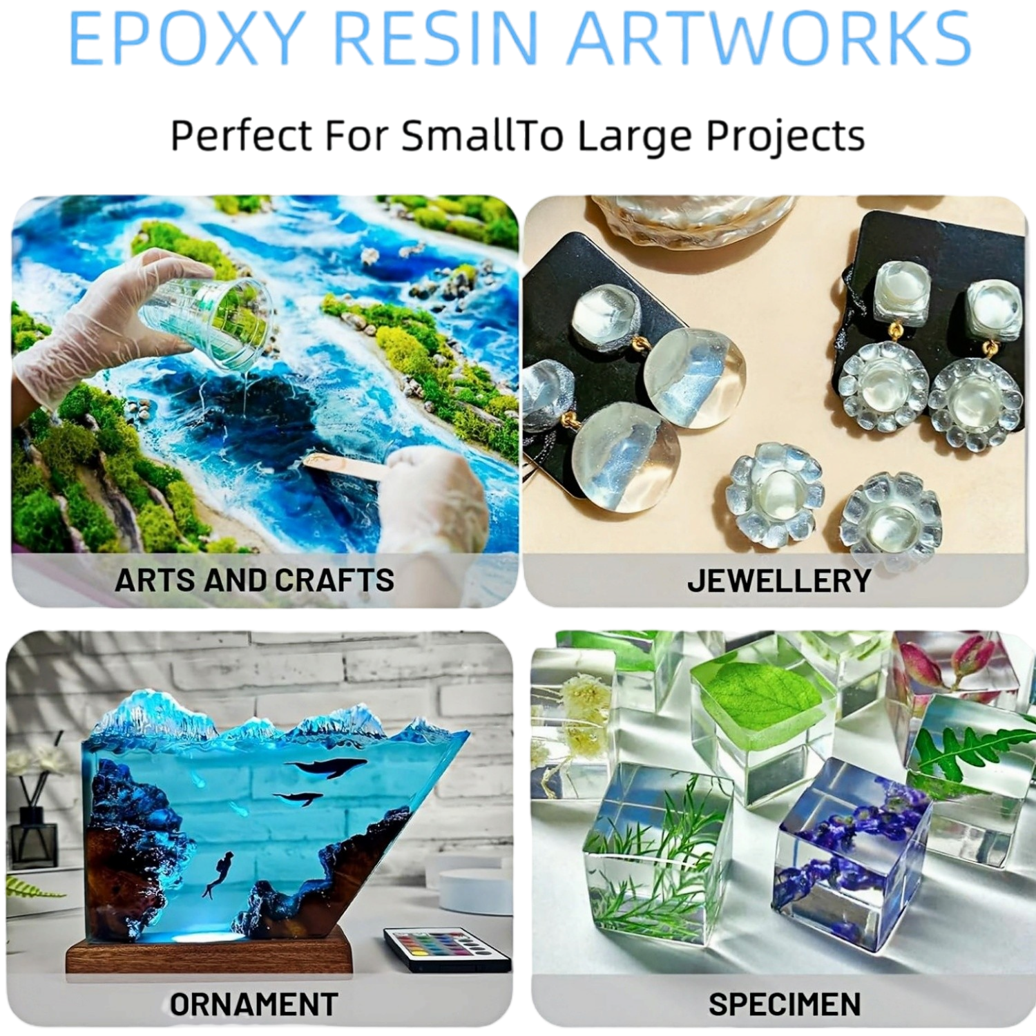 16.9oz Clear Epoxy Resin Kit C – Resin Jewelry Kit Bewertung und Preis