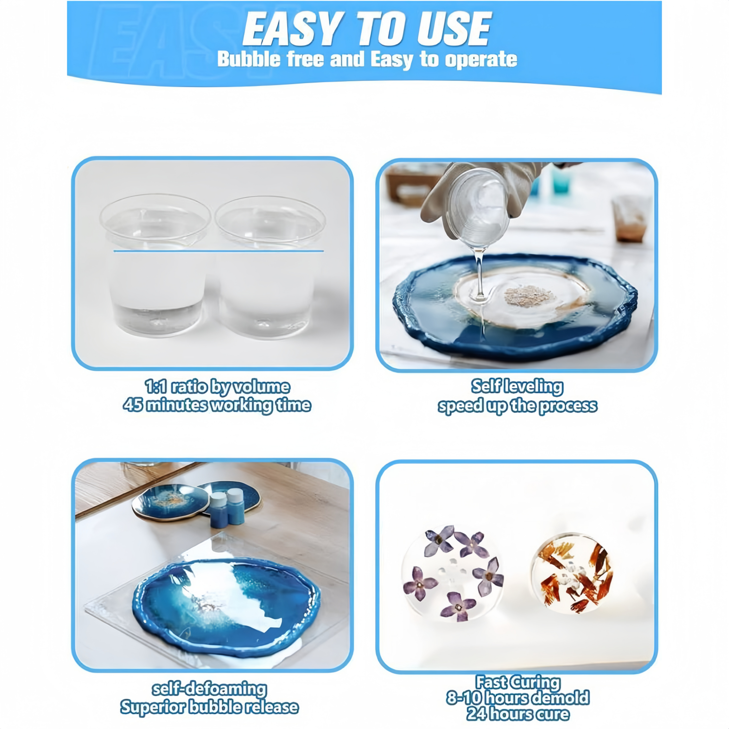 16.9oz Clear Epoxy Resin Kit C – Resin Jewelry Kit Bewertung und Preis