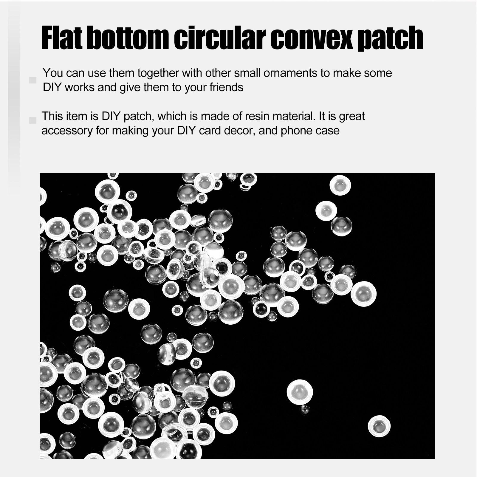 350Pcs Flat Round Resin Patche – Resin Craft Material Bewertung und Preis