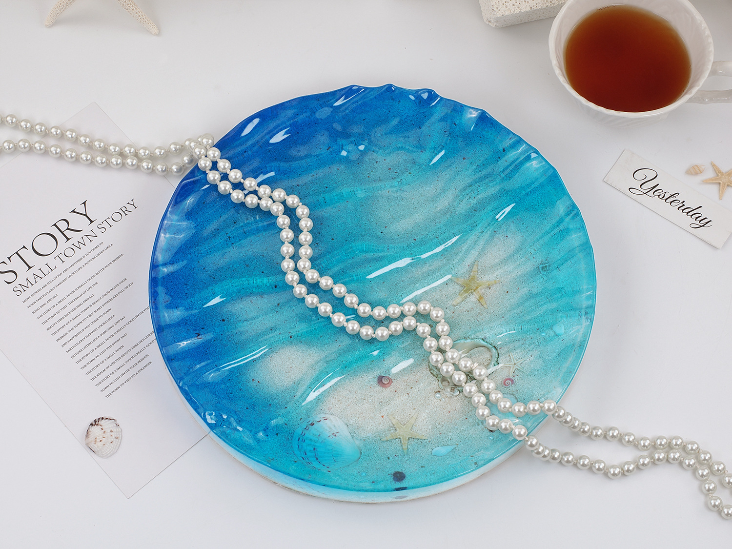 Sea Wave Tray Crystal Epoxy Re – Resin Ocean Wave Mold Bewertung und Preis