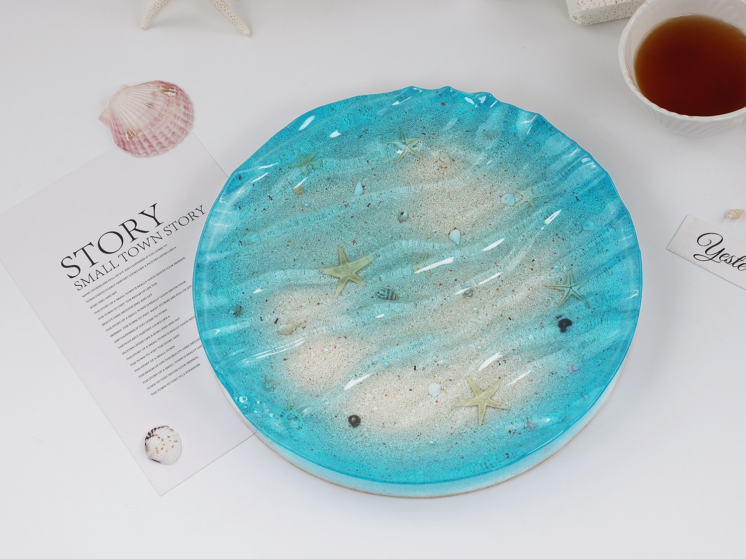 Sea Wave Tray Crystal Epoxy Re – Resin Ocean Wave Mold Bewertung und Preis