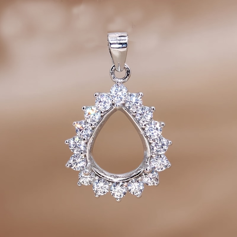 1pc Rose Golden Silvery Tear D – Bezels Set Pendant Bewertung und Preis
