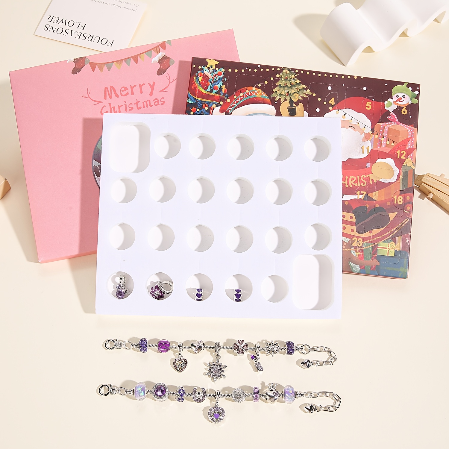 Christmas purple beads DIY jew – Resin Jewelry Kit Bewertung und Preis