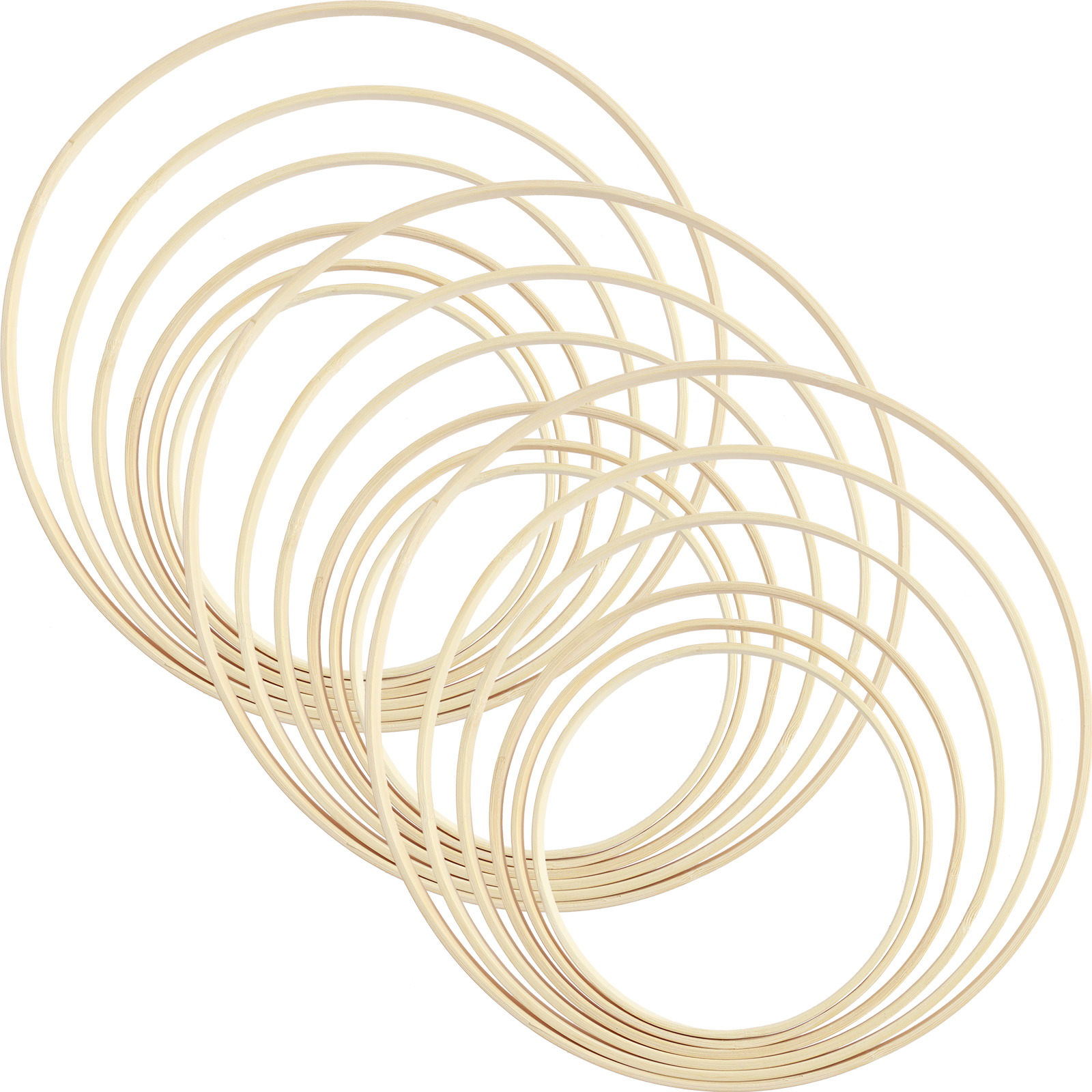 18Pcs Bamboo Rings Set 6 Sizes – Wood Ring Blank Bewertung und Preis