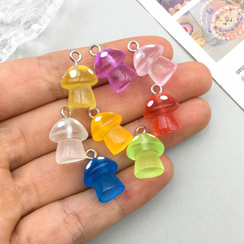 16pcs Luminous Mushroom Charms – Resin Craft Projects Bewertung und Preis