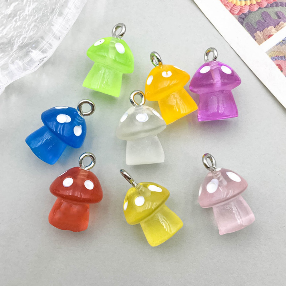 16pcs Luminous Mushroom Charms – Resin Craft Projects Bewertung und Preis