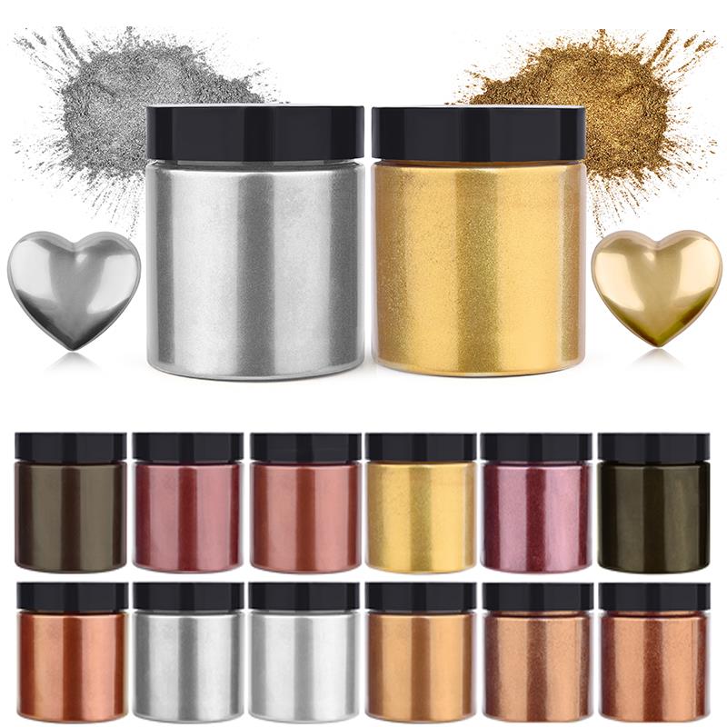 50g Shimmer Metallic Gold Silv – Resin Pigment Set Bewertung und Preis