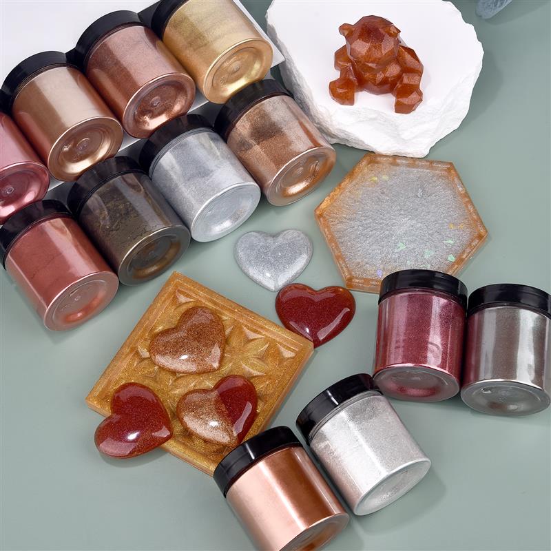 50g Shimmer Metallic Gold Silv – Resin Pigment Set Bewertung und Preis