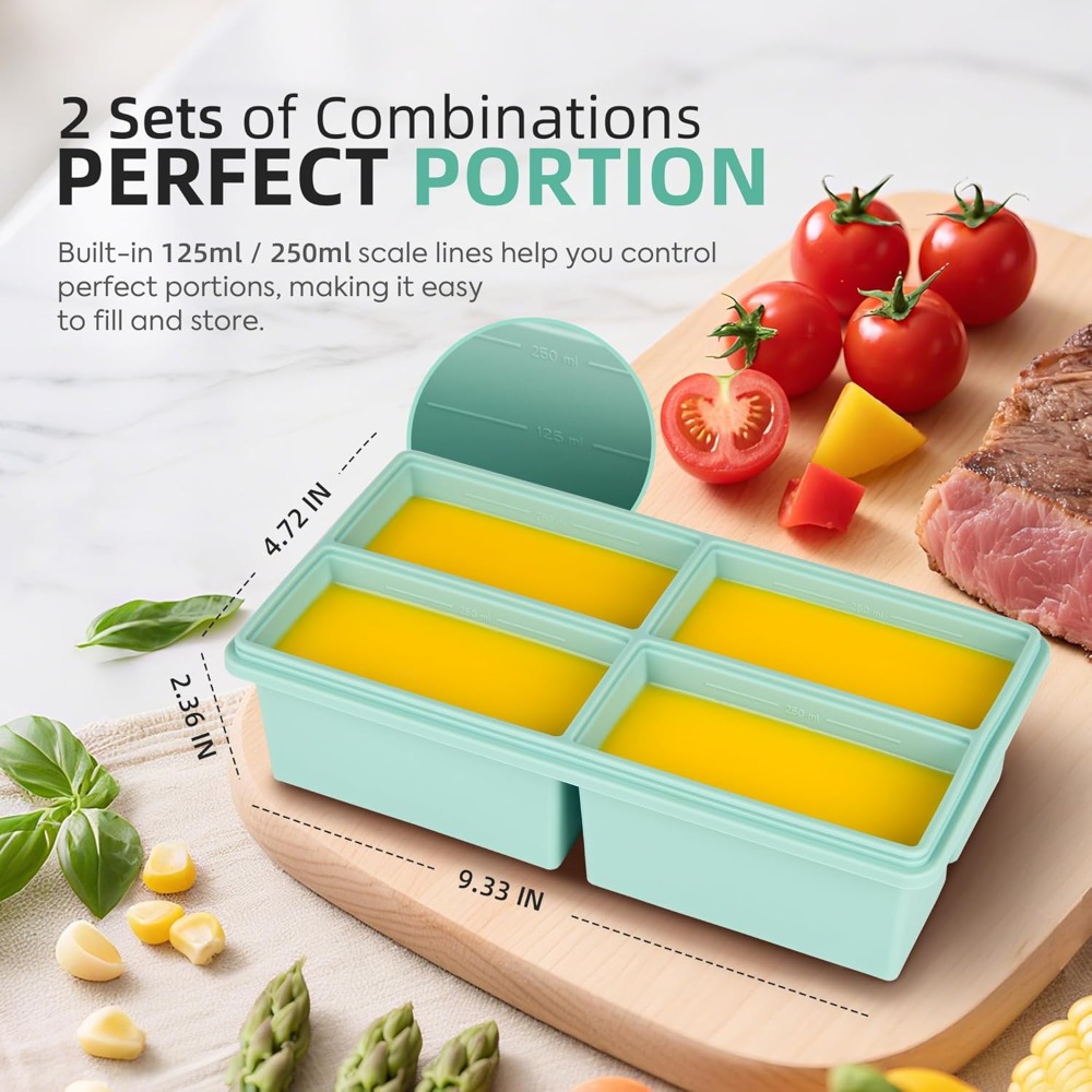 Silicone Freezer Trays with Li – Silicone Mold Tray Bewertung und Preis