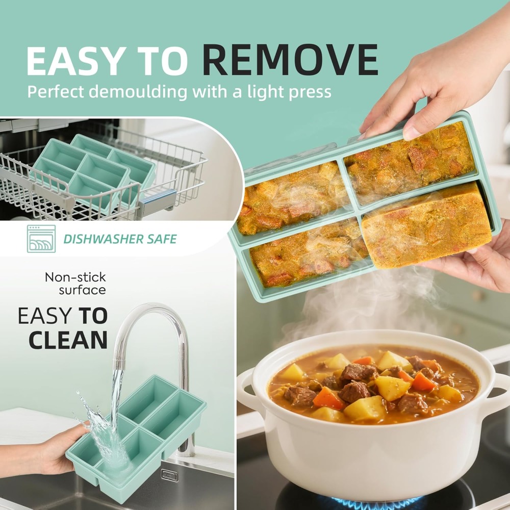 Silicone Freezer Trays with Li – Silicone Mold Tray Bewertung und Preis