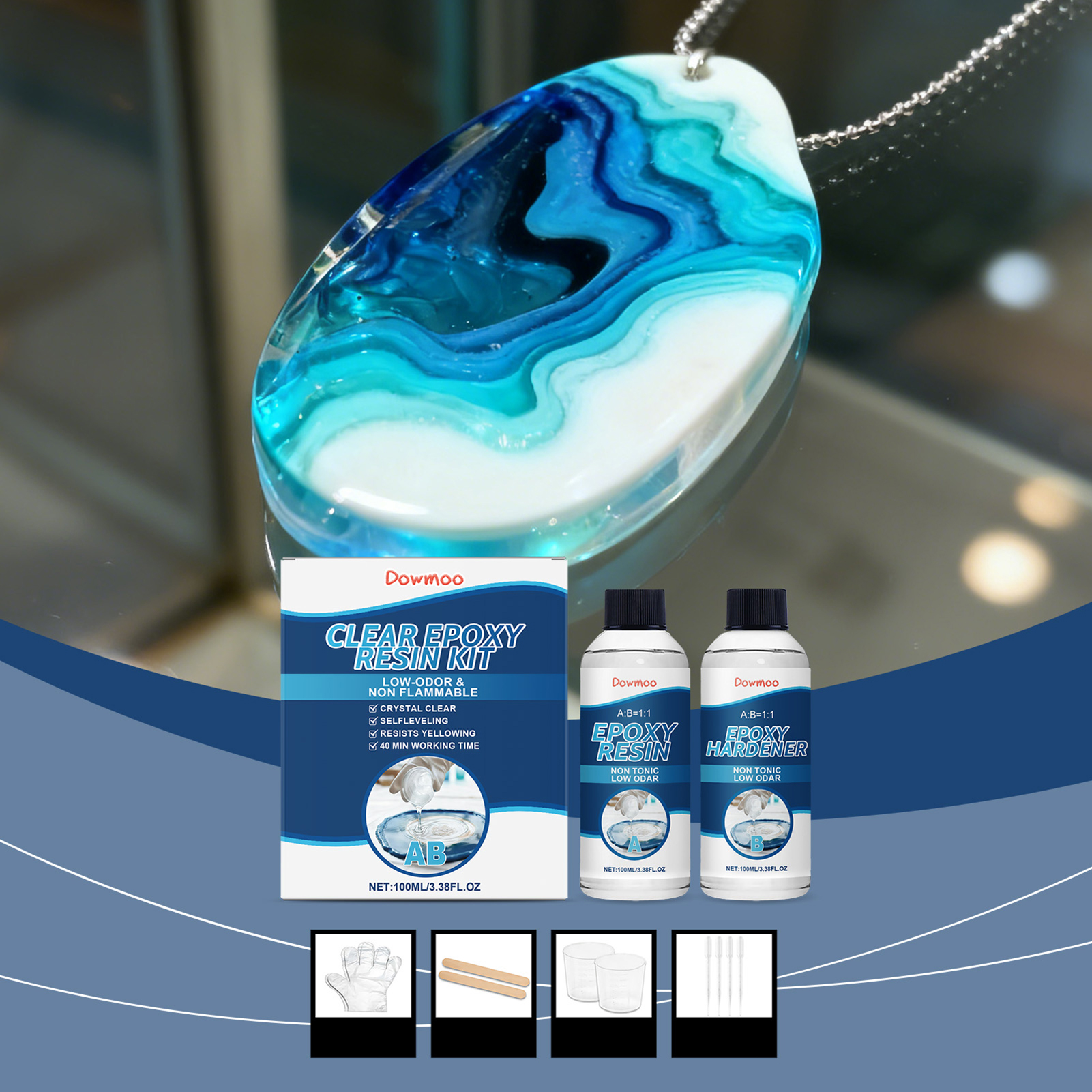 DIY Crystals Clear Epoxys Resi – Resin Jewelry Kit Bewertung und Preis