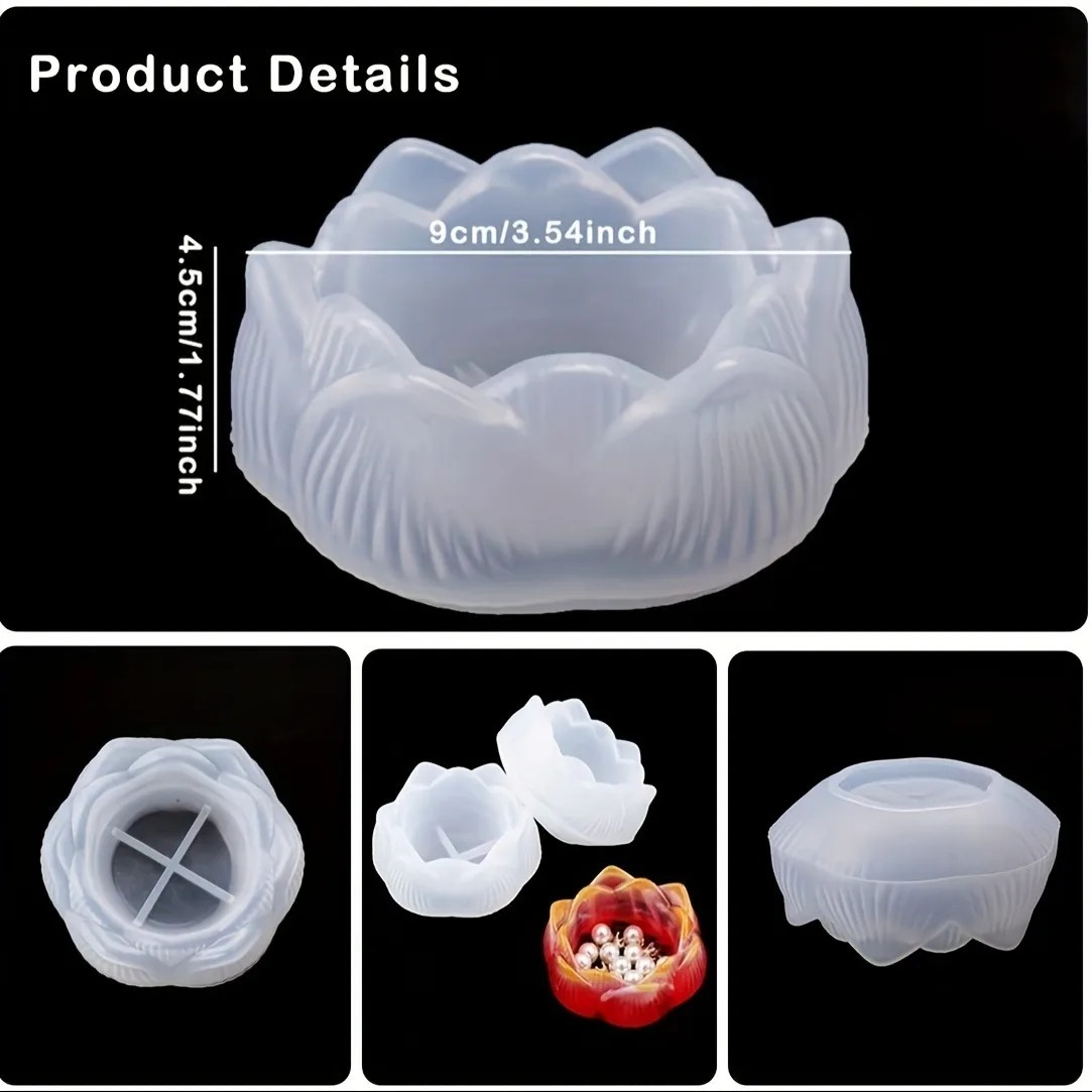 1pc DIY Lotus Flower Silicone  – Flower Preservation Resin Bewertung und Preis