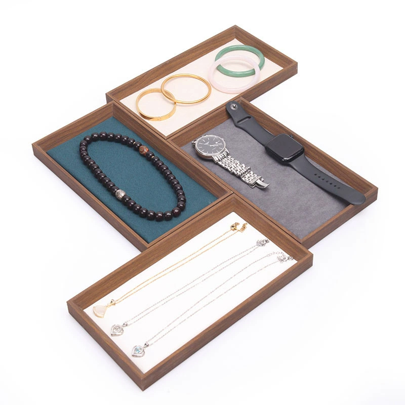 Brown Wood Empty Jewelry Tray  – Wood Ring Blank Bewertung und Preis