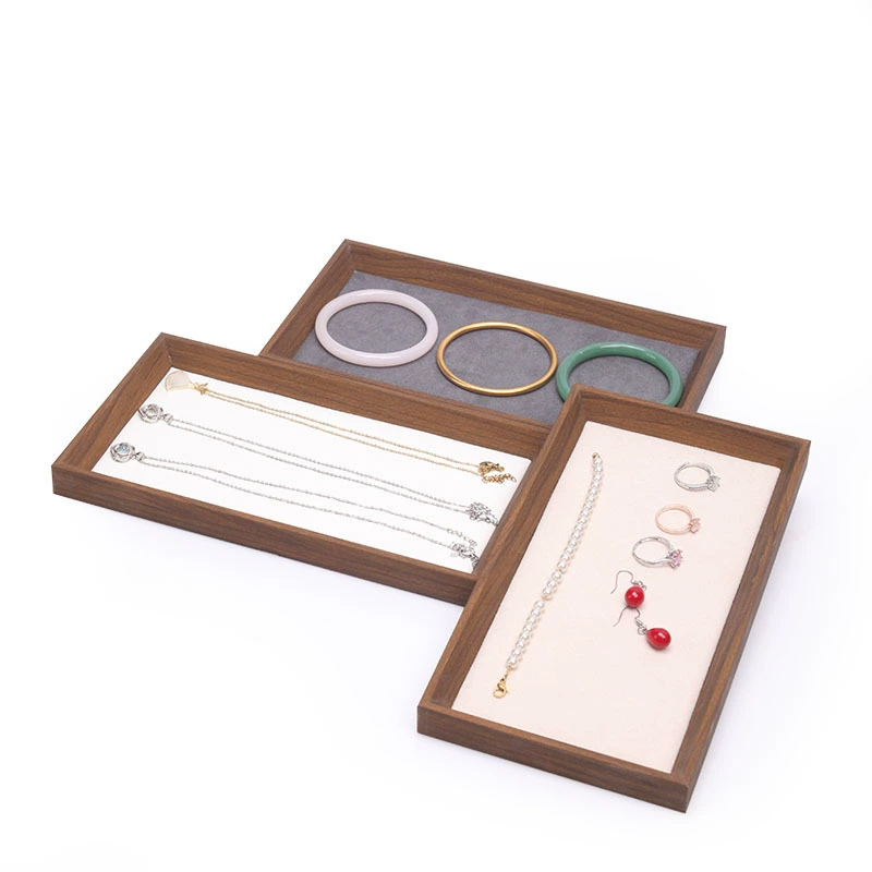 Brown Wood Empty Jewelry Tray  – Wood Ring Blank Bewertung und Preis