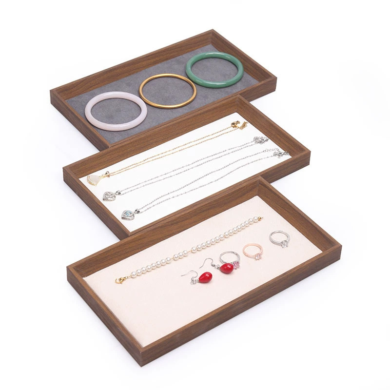 Brown Wood Empty Jewelry Tray  – Wood Ring Blank Bewertung und Preis