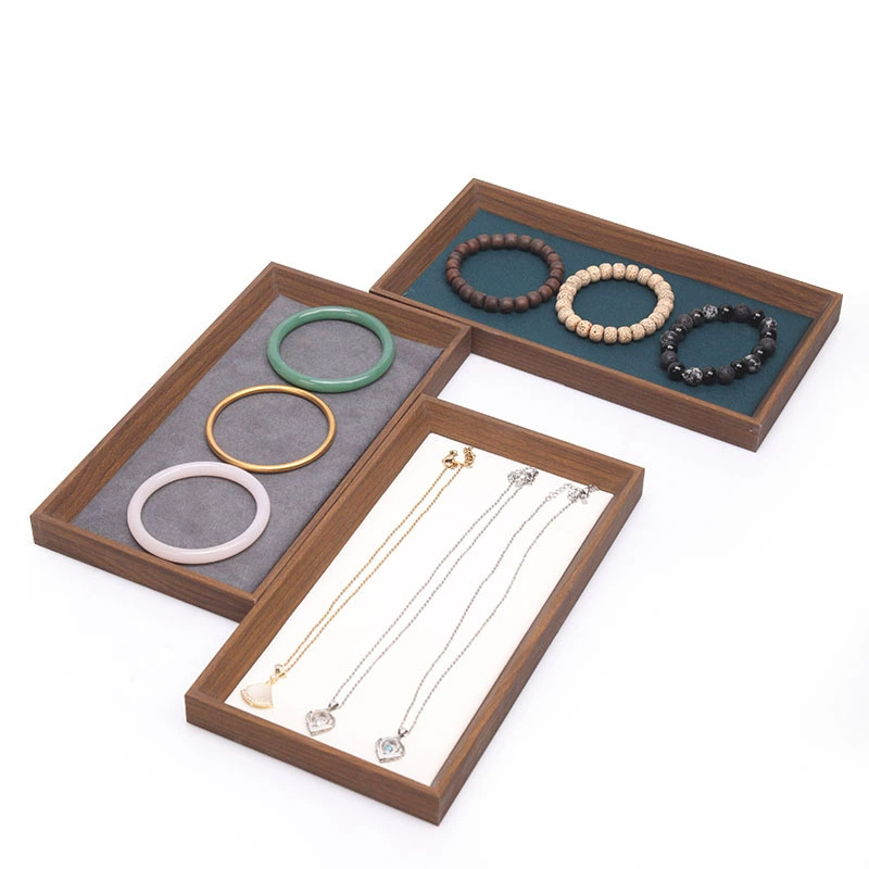 Brown Wood Empty Jewelry Tray  – Wood Ring Blank Bewertung und Preis
