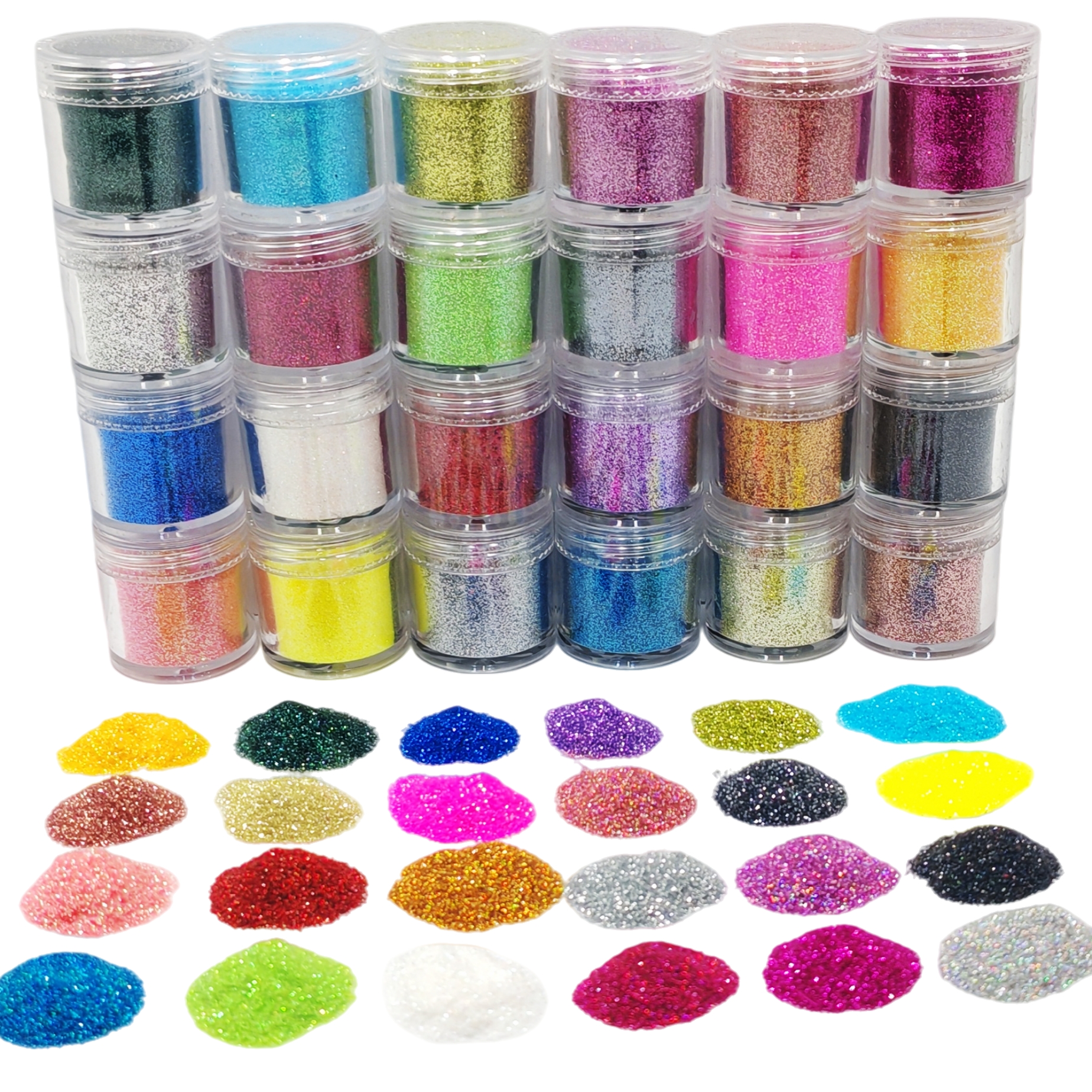 24-Color Cosmetic Iridescent H – Resin Glitter Pack Bewertung und Preis