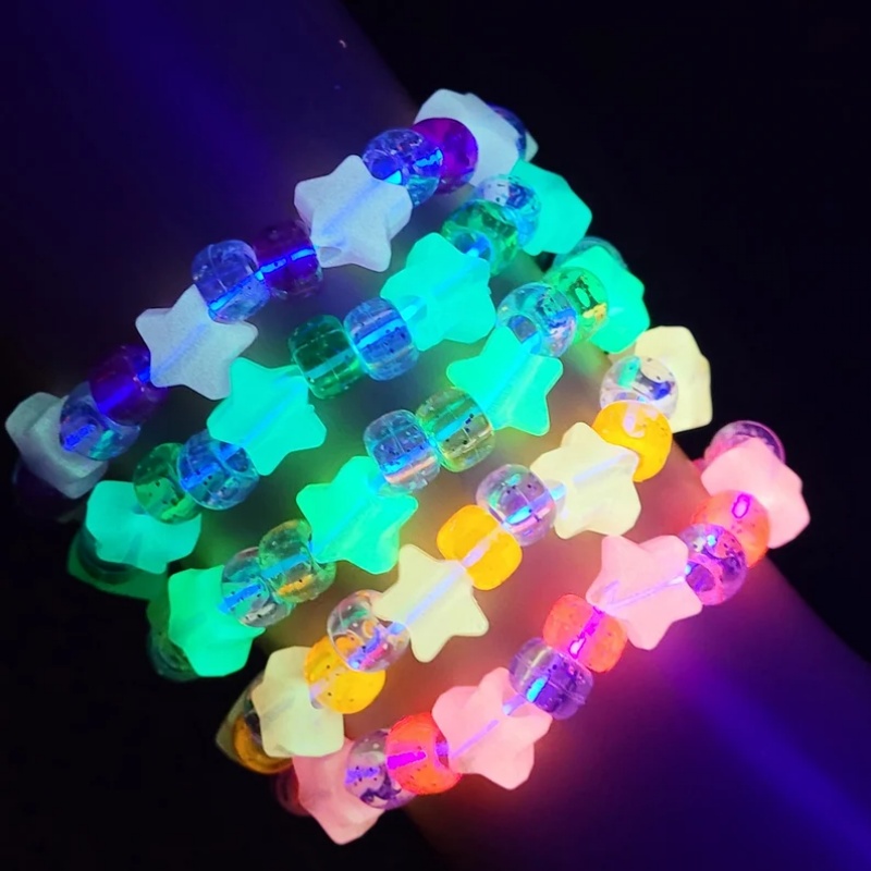 5 Glow star kandi bracelet set – Resin Glitter Pack Bewertung und Preis