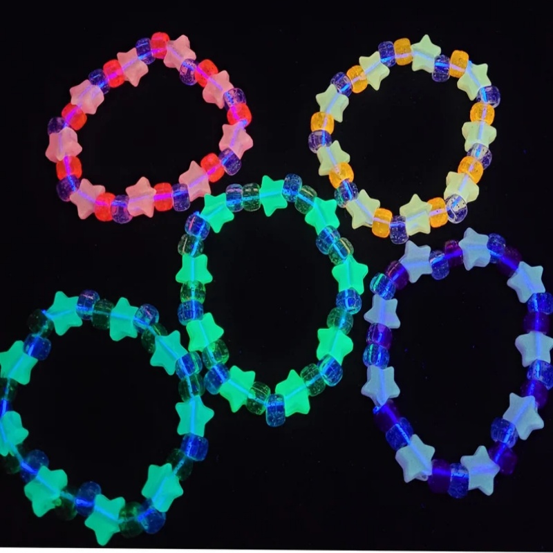 5 Glow star kandi bracelet set – Resin Glitter Pack Bewertung und Preis