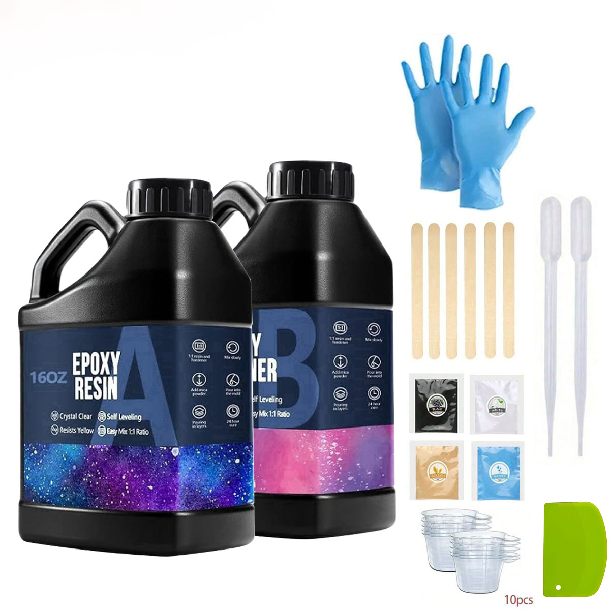 1000ml Crystal Clear Epoxy Res – Resin Jewelry Kit Bewertung und Preis