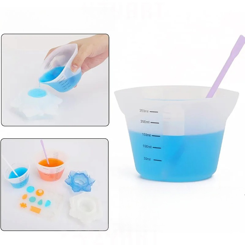 1pc Creative Simple 500ml /250 – Mixing Cup Silicone Bewertung und Preis