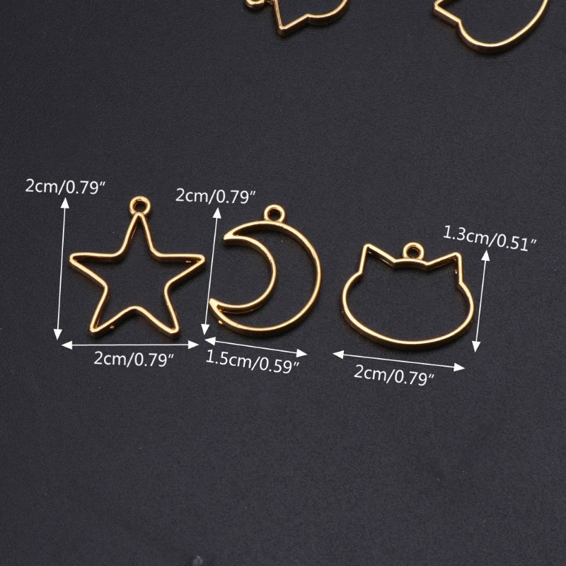 90 Pieces Mini Geometric Frame – Bezels Set Pendant Bewertung und Preis