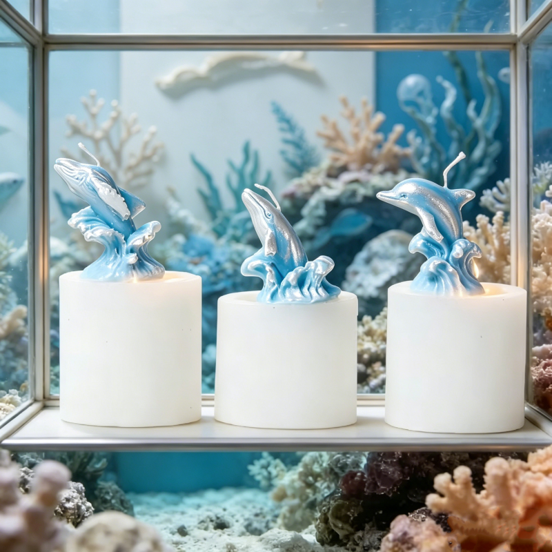 3D Whale & Dolphin with Wave S – Resin Ocean Wave Mold Bewertung und Preis