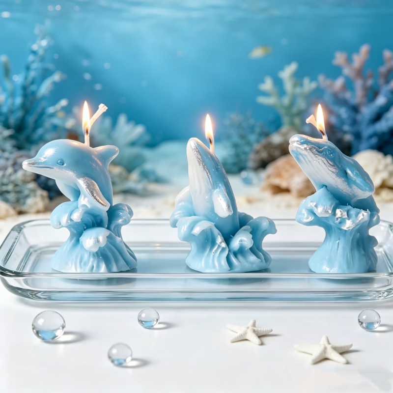 3D Whale & Dolphin with Wave S – Resin Ocean Wave Mold Bewertung und Preis
