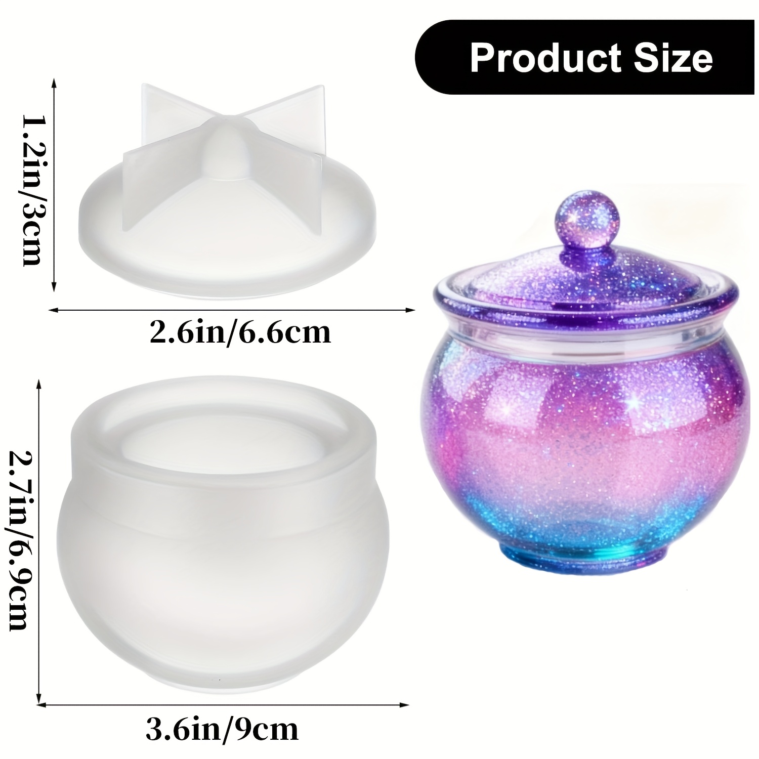 1 set of round resin can molds – Resin Jewelry Kit Bewertung und Preis