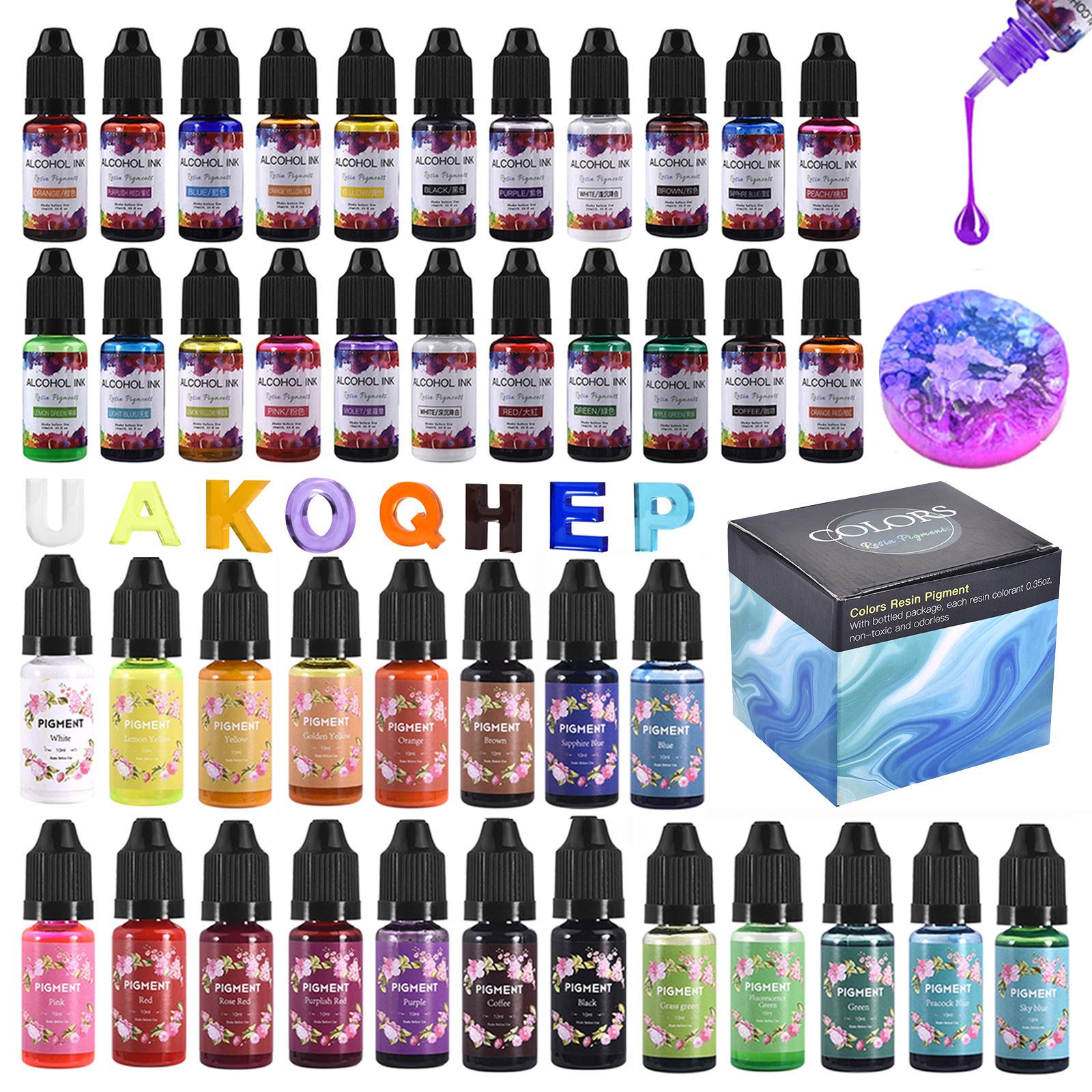1 Set Resin Pigment Kit Art In – Resin Dye Alcohol Bewertung und Preis
