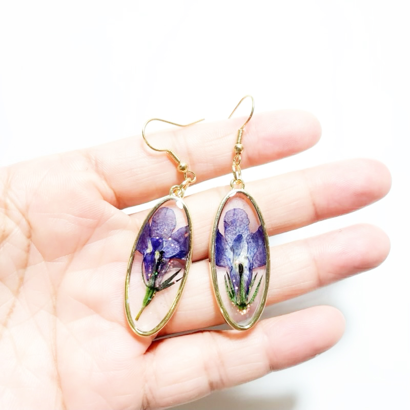 Dried Flower Earrings Heart Re – Dried Flower Bulk Bewertung und Preis