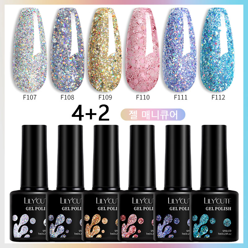 LILYCUTE 7ml 6Pcs/Set Glitter  – Resin Glitter Pack Bewertung und Preis