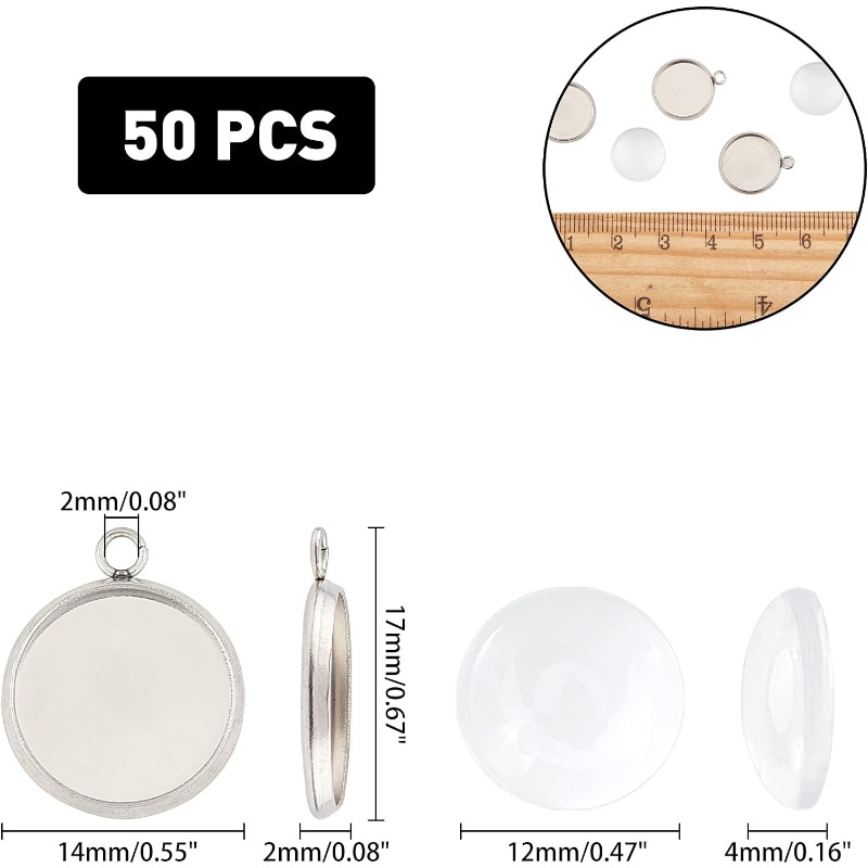 50 sets Pendant Cabochon Jewel – Bezels Set Pendant Bewertung und Preis