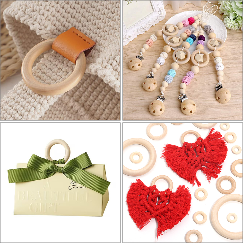 2-10pcs/lot Round Natural Wood – Wood Ring Blank Bewertung und Preis