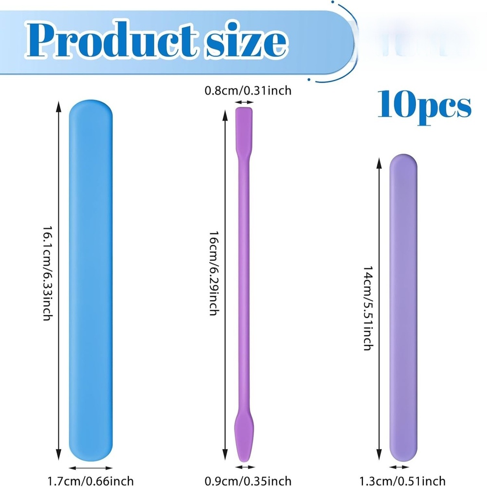 10 Piece Silicone Stirring Set – Resin Craft Workshop Bewertung und Preis