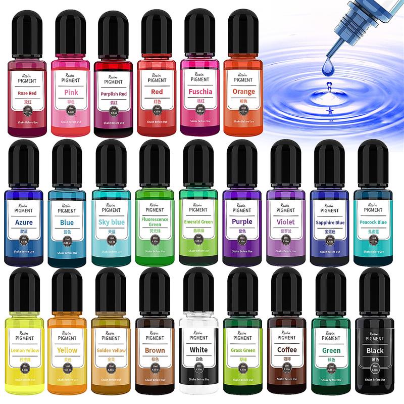 24 Color Art Ink Alcohol Resin – Resin Dye Alcohol Bewertung und Preis