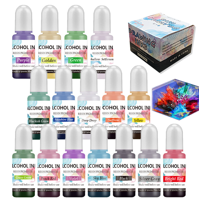 A Set Ink Alcohol Resin Pigmen – Resin Dye Alcohol Bewertung und Preis