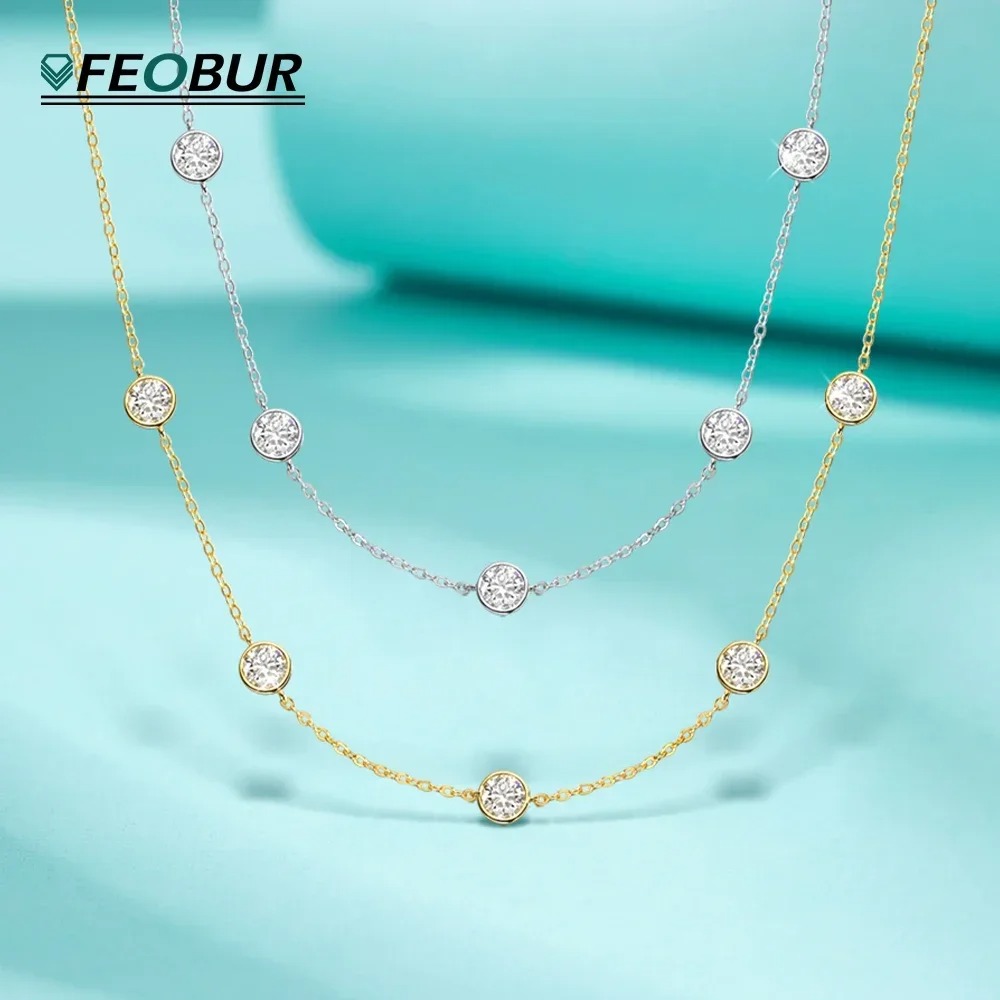 GRA Certified 5mm Moissanite N – Bezels Set Pendant Bewertung und Preis